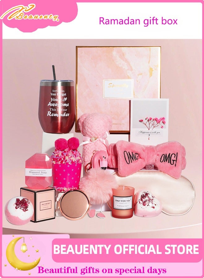 بيوينتي شموع معطرة وحمام مجموعة قنبلة ، عيد الأم هدية عيد ميلاد المرأة ، المرأة فقاعة حمام مجموعة هدية ، المرأة الاسترخاء مجموعة سبا هدية - Image 1